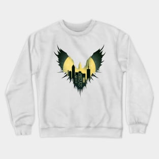 raven and city night Crewneck Sweatshirt